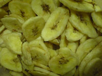 Банановые чипсы целые