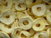 Яблоки кольца сульфитированіе сушеніе